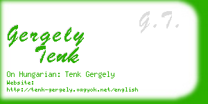 gergely tenk business card